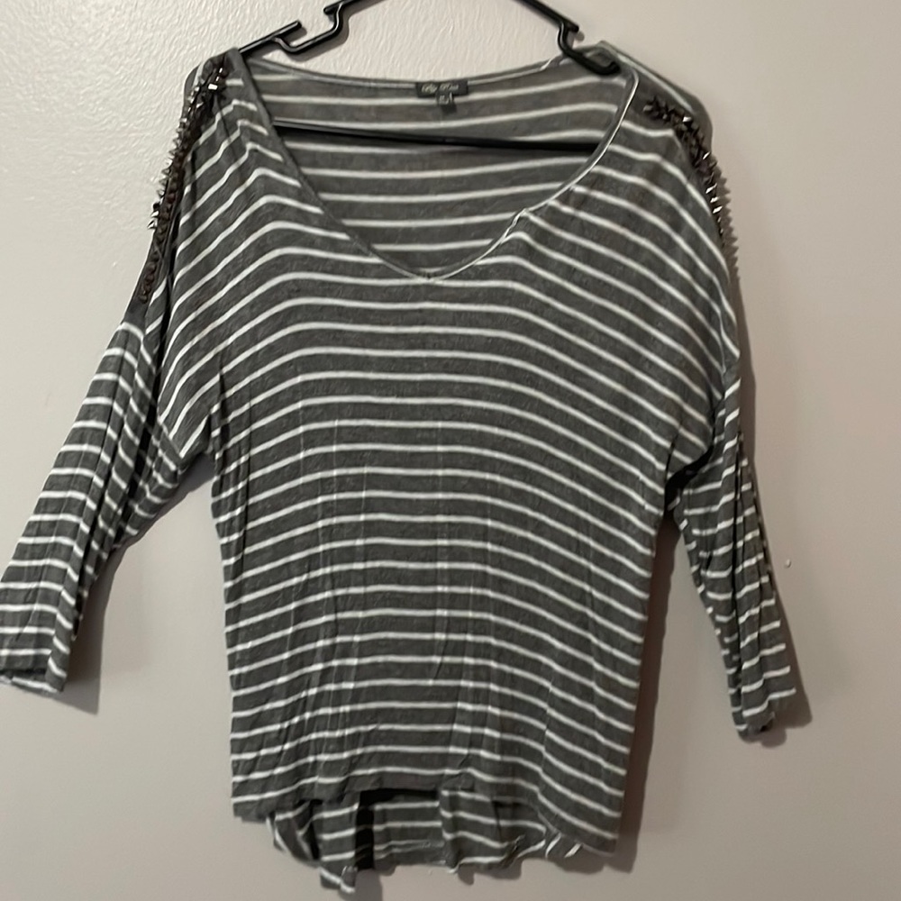 Striped 3/4 Sleeve